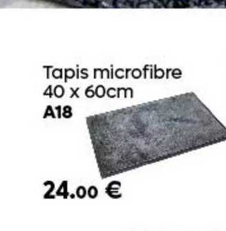 Tapis Microfibre 40 X 60 Cm A18