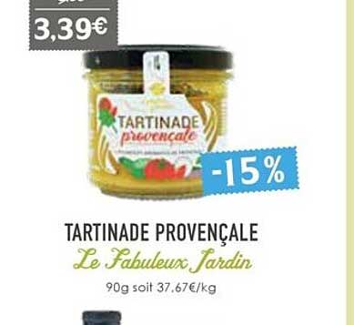 tartinade provençale le fabuleux jardin