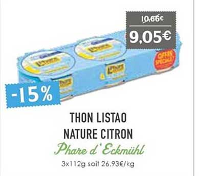 thon listao nature citron phare d'eckmühl