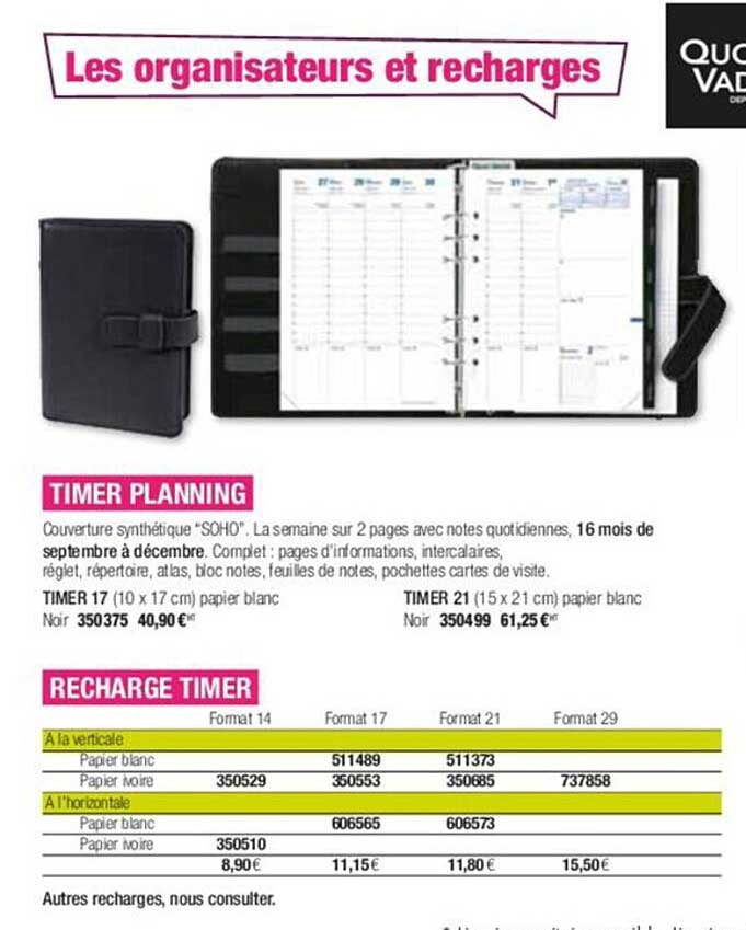 timer planning, recharge timer