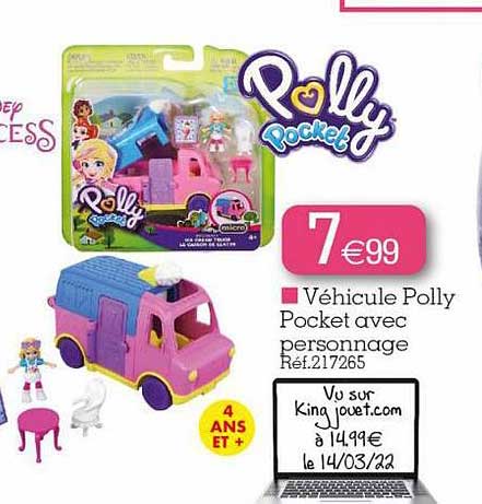 véhicule polly pocket avec personnage