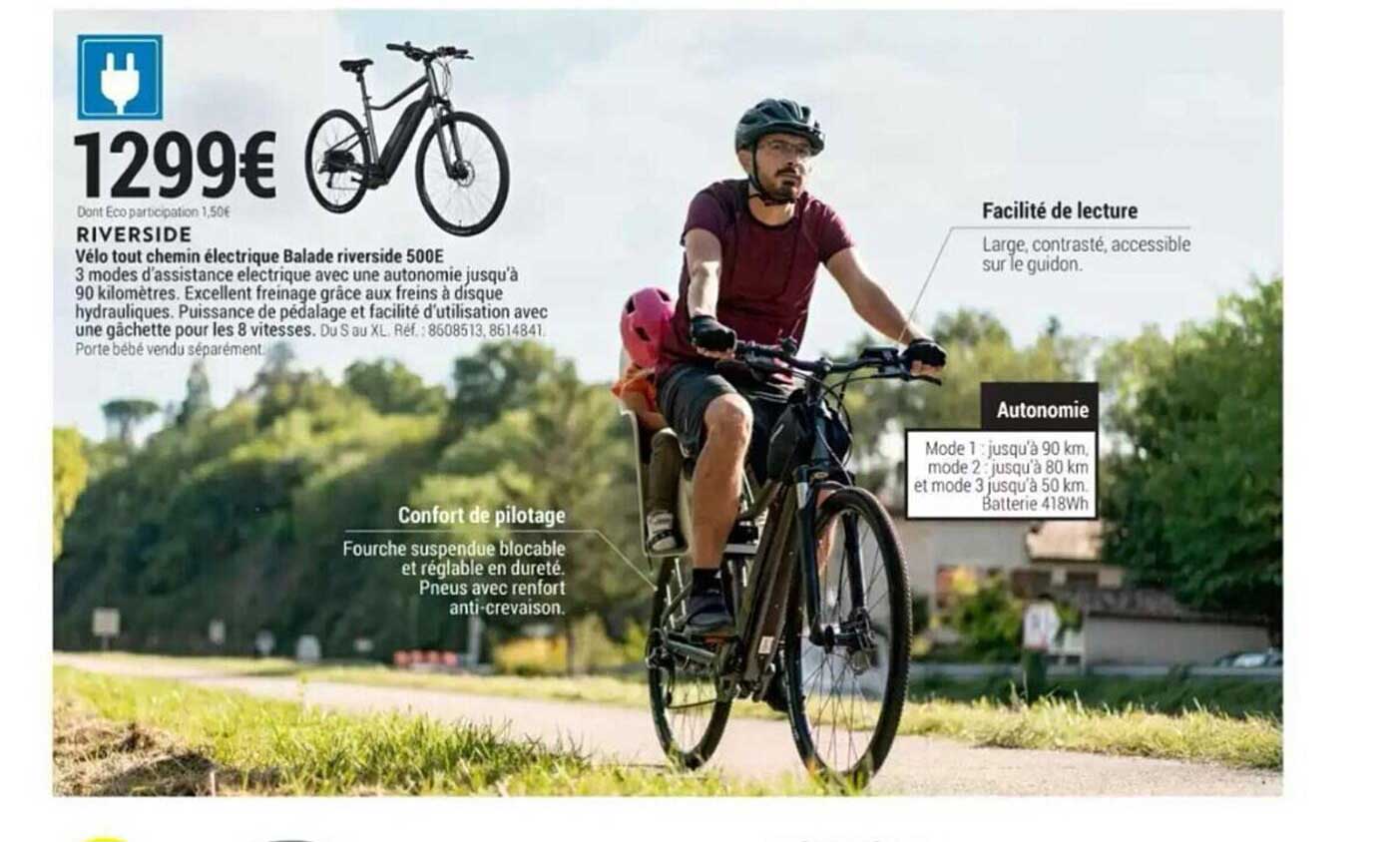 vélo tout chemin électrique balade riverside