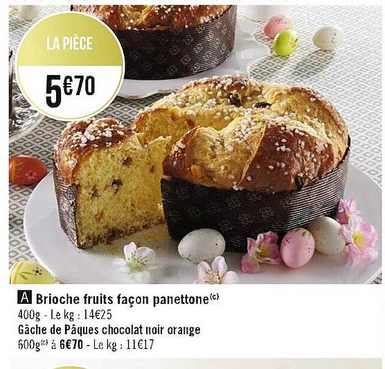 brioche fruits façon panettone
