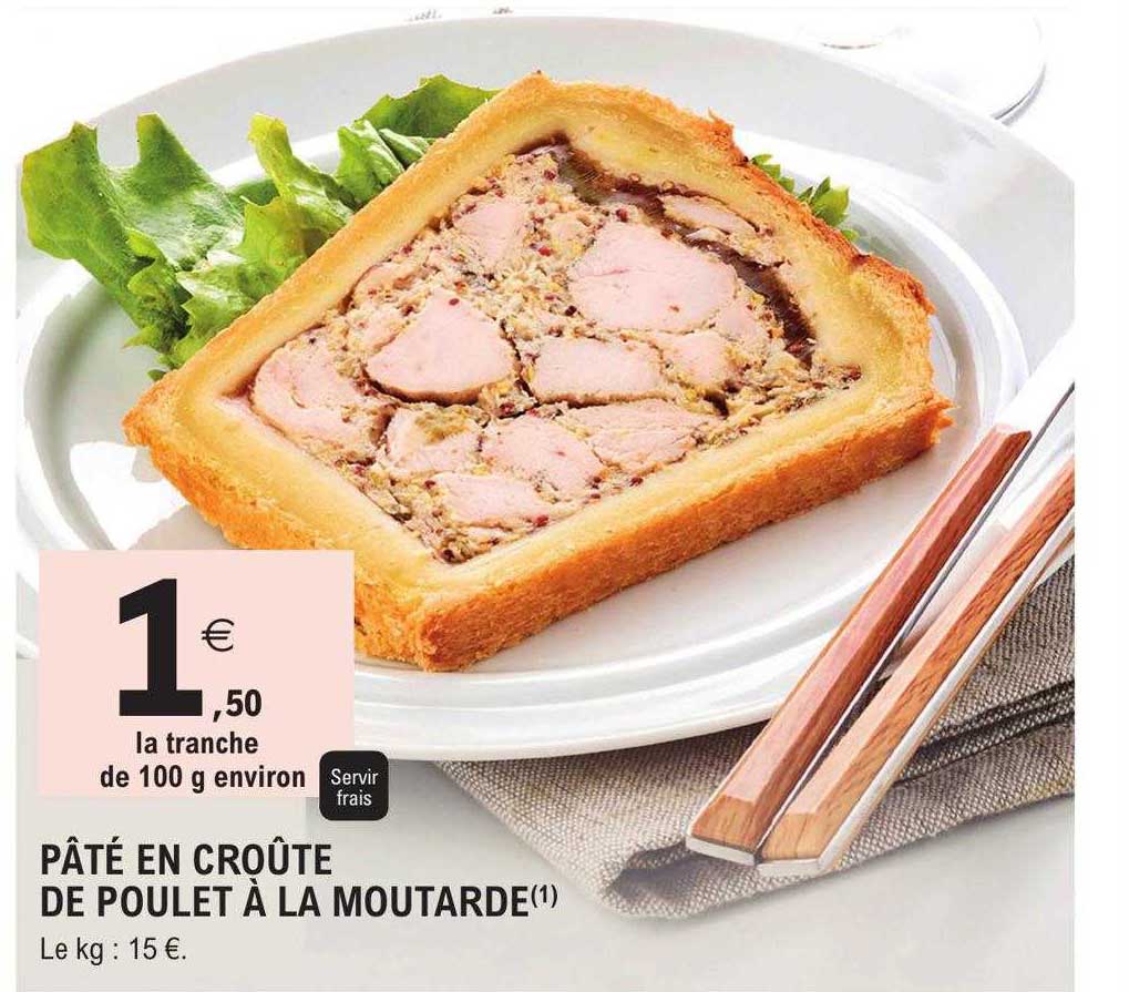 Pâté En Croûte De Poulet à La Moutarde