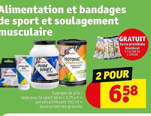 alimentation et bandages de sport et soulagement musculaire