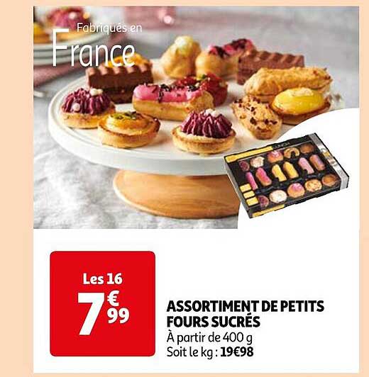Assortiment De Petits Fours Sucrés