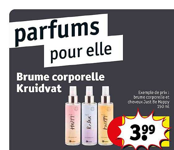 brume corporelle kruidvat