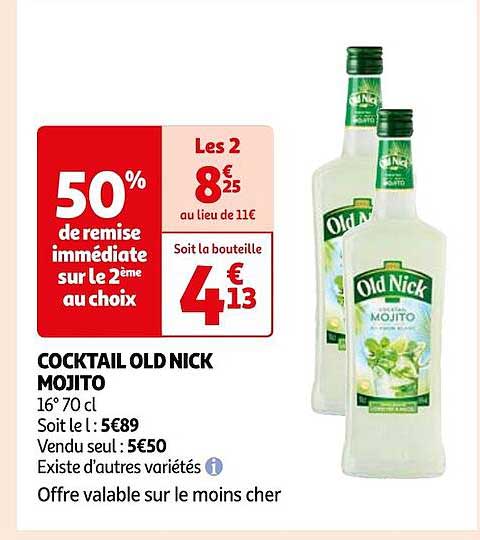 cocktail old nick mojito