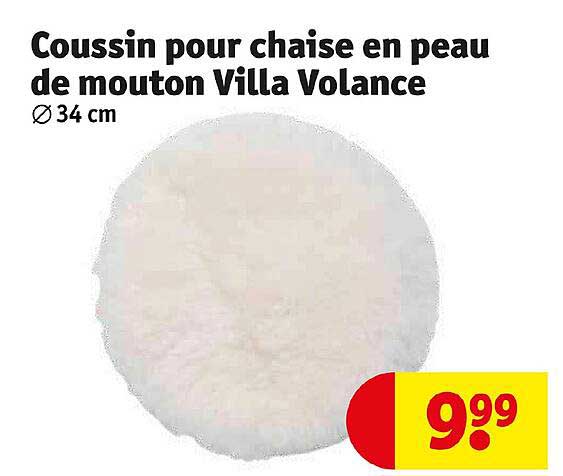 coussin pour chaise en peau de mouton villa volance
