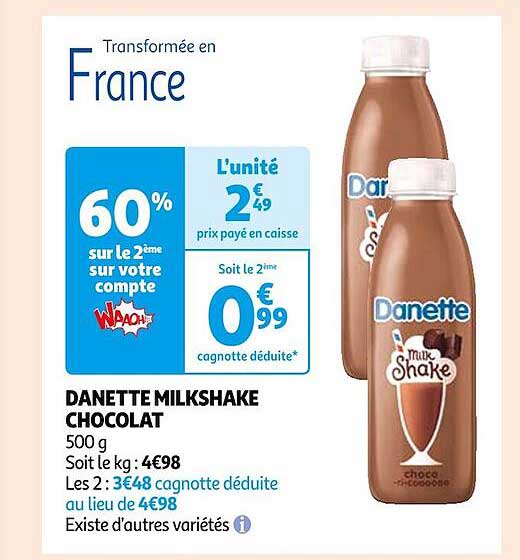 Danette Milkshake Chocolat