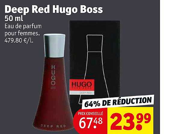 deep red hugo boss
