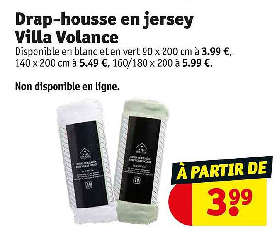 drap-housse en jersey villa volance