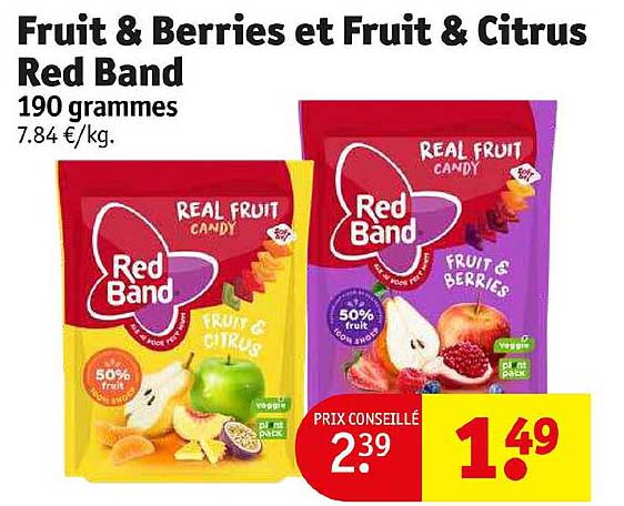fruit & berries et fruit & citrus red band