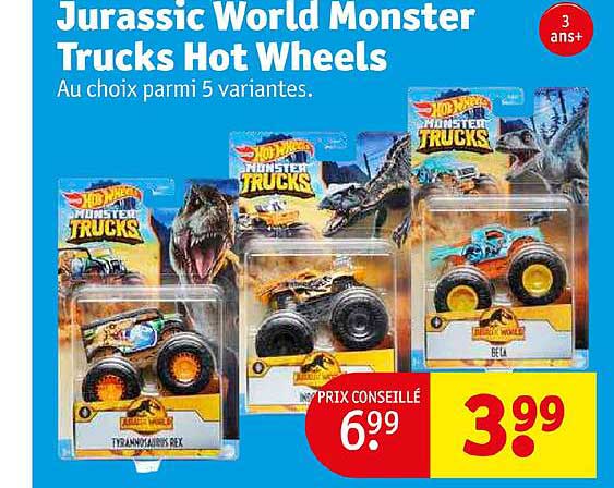 jurassic world monster trucks hot wheels