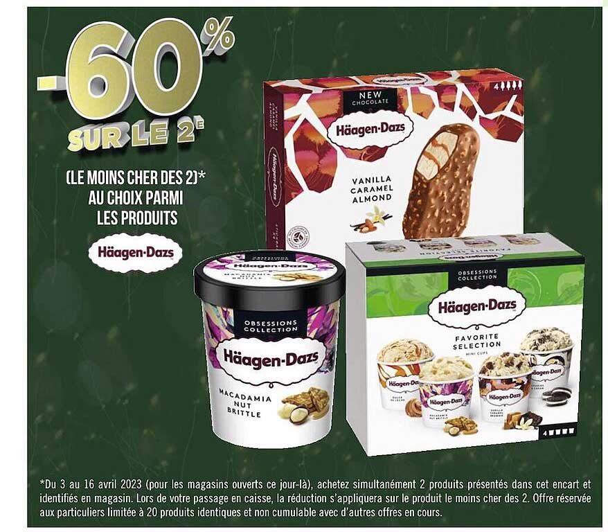 les produits häagen-dazs