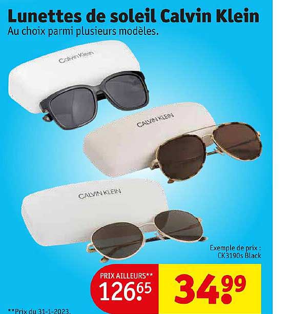 lunettes de soleil calvin klein