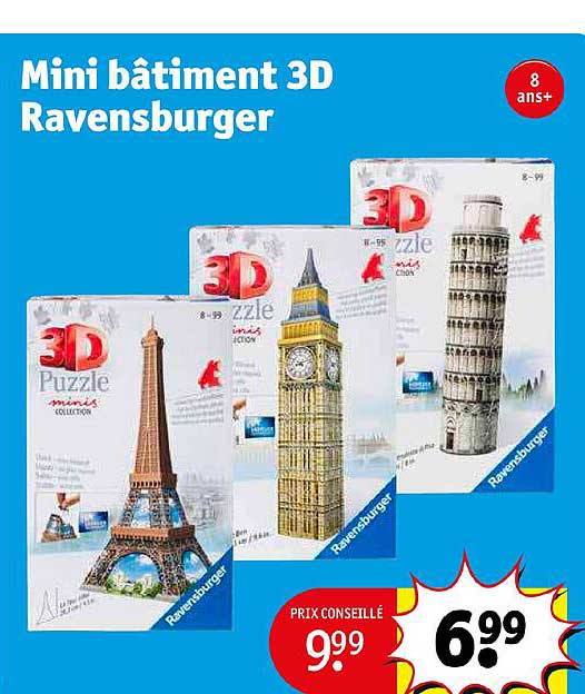 mini bâtiment 3d ravensburger