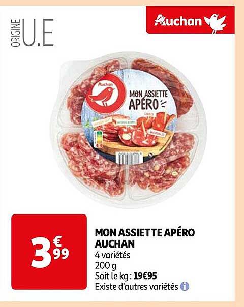 mon assiette apéro auchan