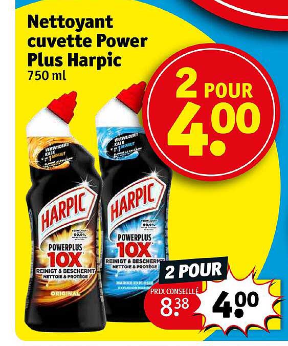 nettoyant cuvette power plus harpic