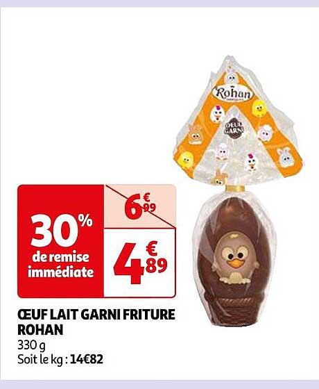 œuf Lait Garni Friture Rohan
