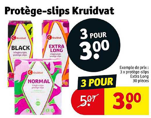 protège-slips kruidvat