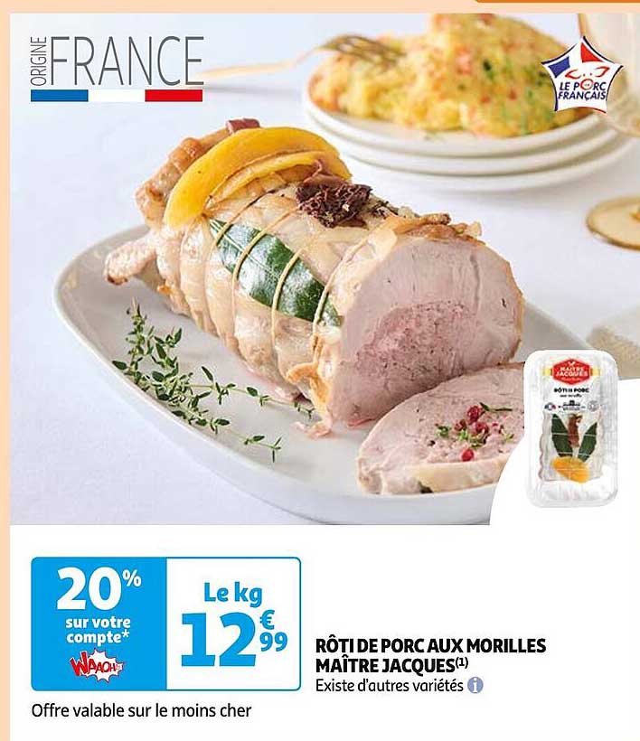 rôti de porc aux morilles maître jacques