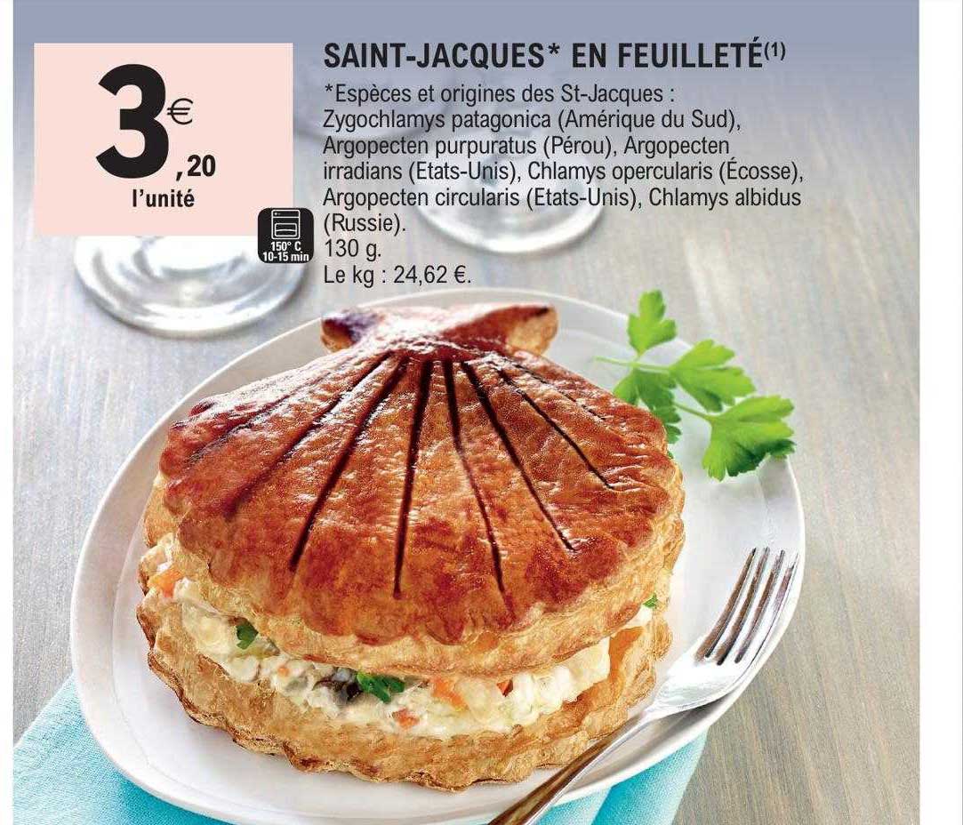 saint-jacques en feuilleté