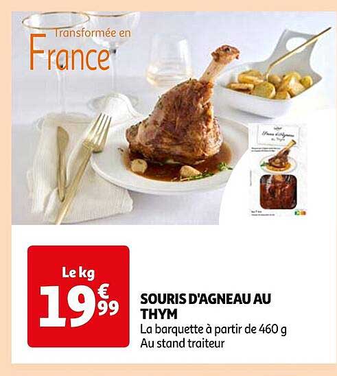 souris d'agneau au thym