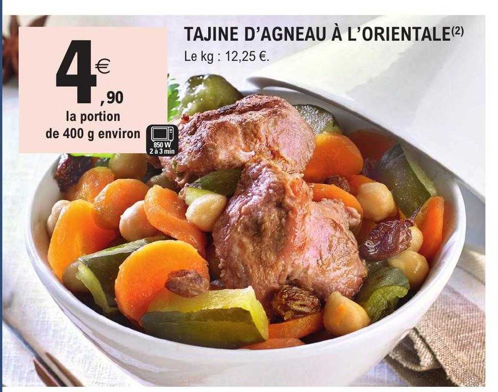 tajine d'agneau à l'orientale