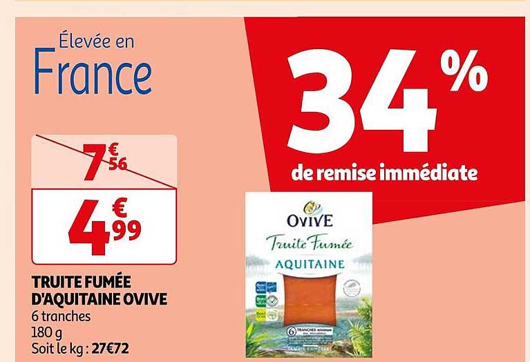 truite fumée d'aquitaine ovive