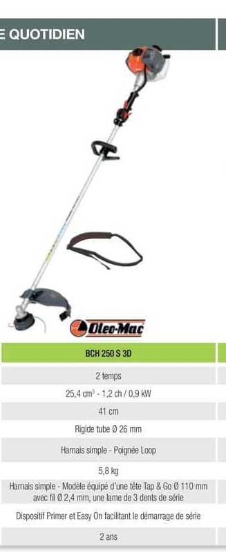 bch 250 s 3d oleo-mac