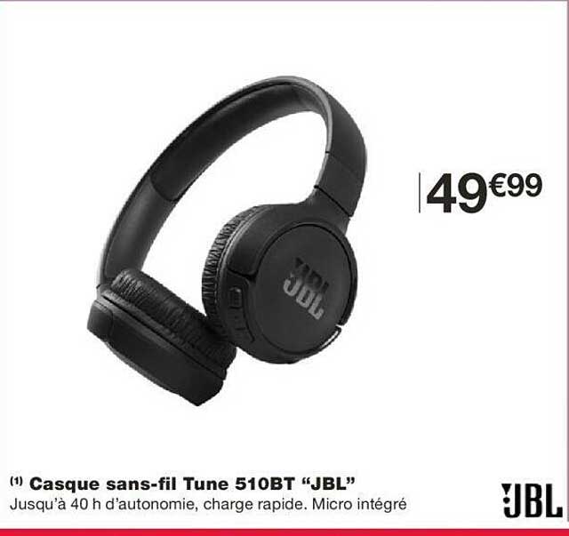 casque sans fil tune 510bt "jbl"