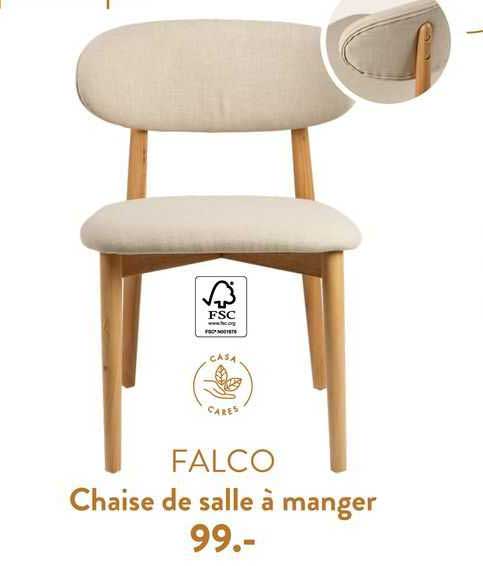 chaise de salle à manger falco