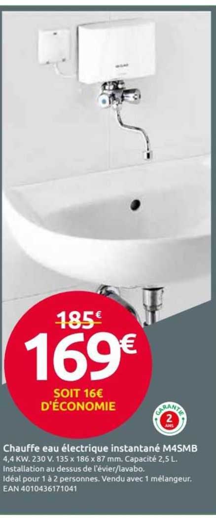chauffe eau électrique instantané m4smb