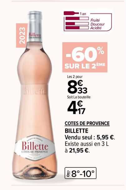 Côtes De Provence Billette