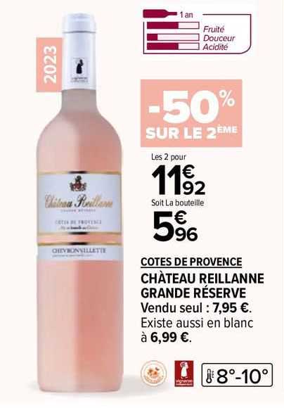 côtes de provence château reillanne grande réserve
