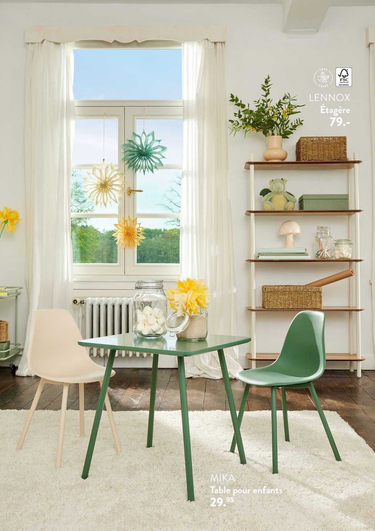 étagère lennox, table pour enfants mika