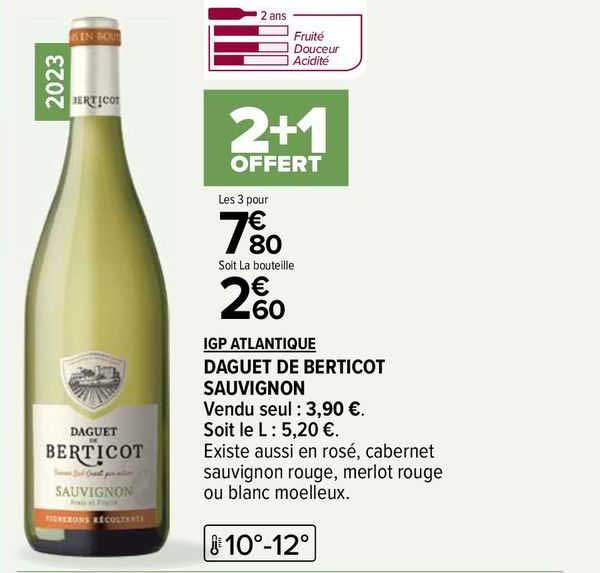 igp atlantique daguet de berticot sauvignon