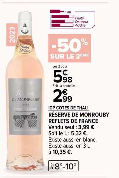 igp côtes de thau réserve de monrouby reflets de france