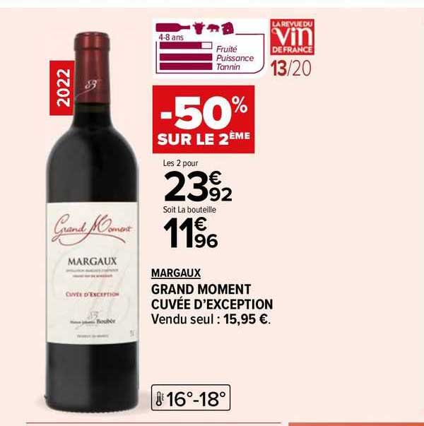 margaux grand moment cuvée d'exception