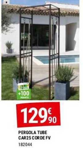 pergola tube car 25 cor de fv