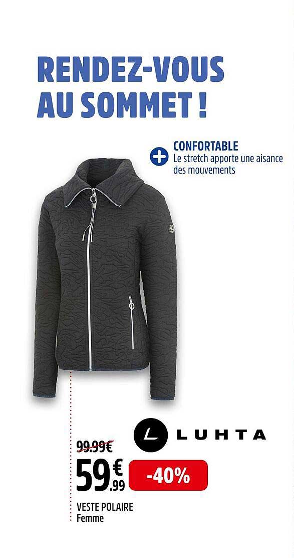 veste polaire femme luhta