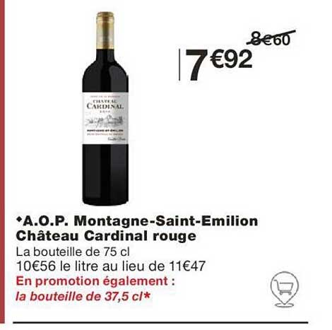 a.o.p. montagne-saint-émilion château cardinal rouge