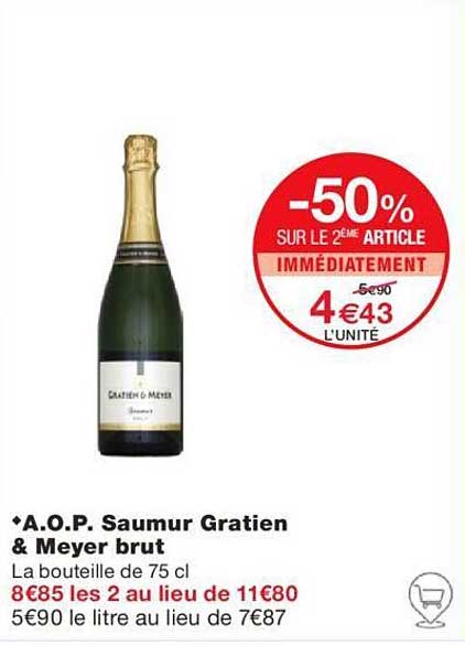 a.o.p. saumur gratien & meyer brut