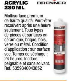 acrylic 280 ml brenner