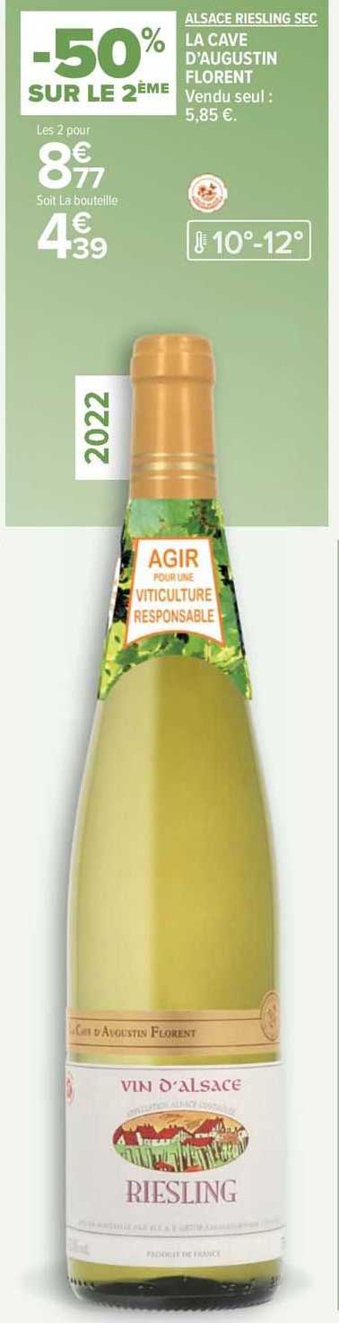 alsace riesling sec la cave d'augustin florent