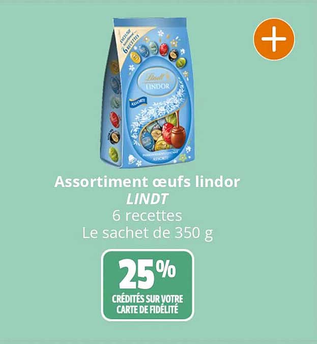 Assortiment œufs Lindor Lindt
