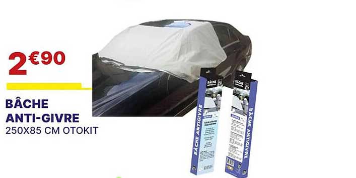 bâche anti-givre 250 x 85 cm otokit