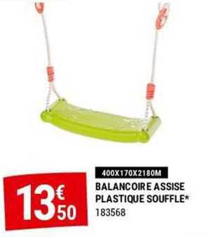 balançoire assise plastique soufflé