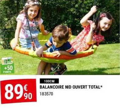 balançoire nid ouvert total